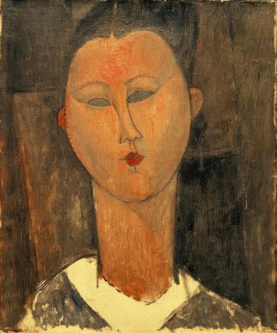 Jeune femme au col blanc - Amedeo Modigliani